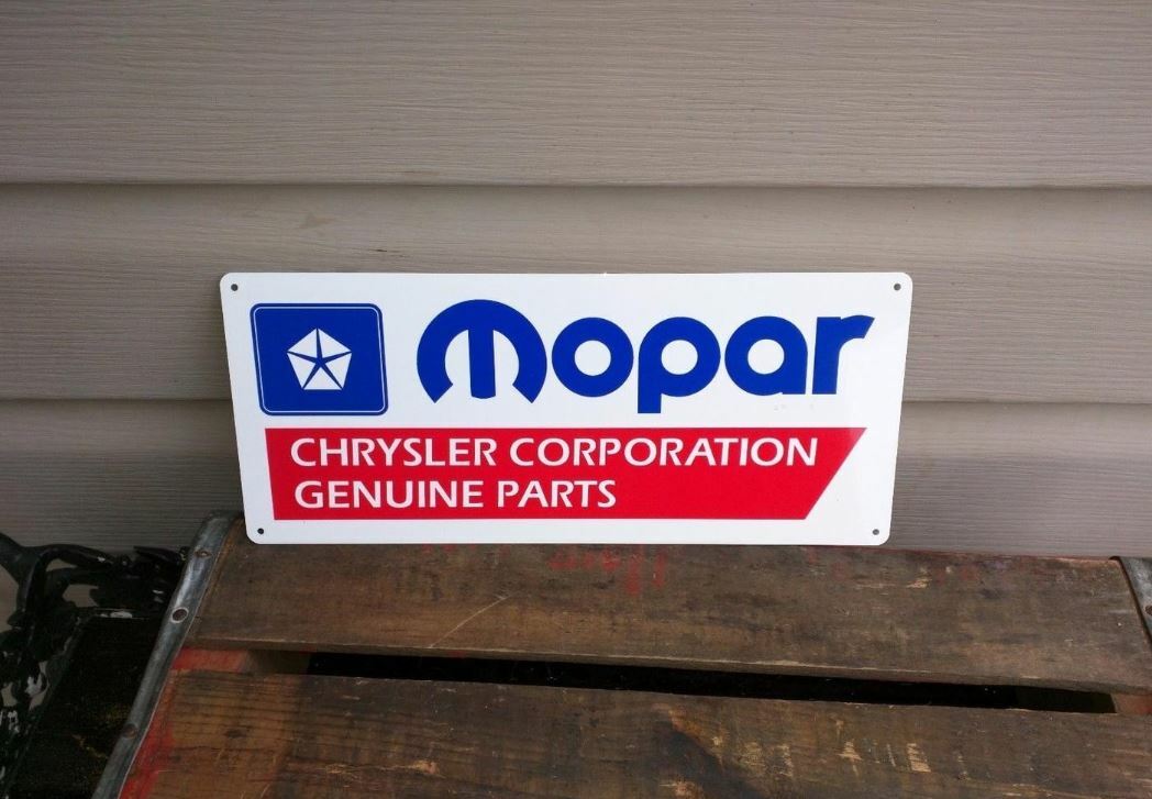 MOPAR Chrysler Metal Sign logo Mechanic garage Shop 5x12 50107 MOPAR Chrysler Metal Sign logo Mechanic garage Shop 5x12 50107