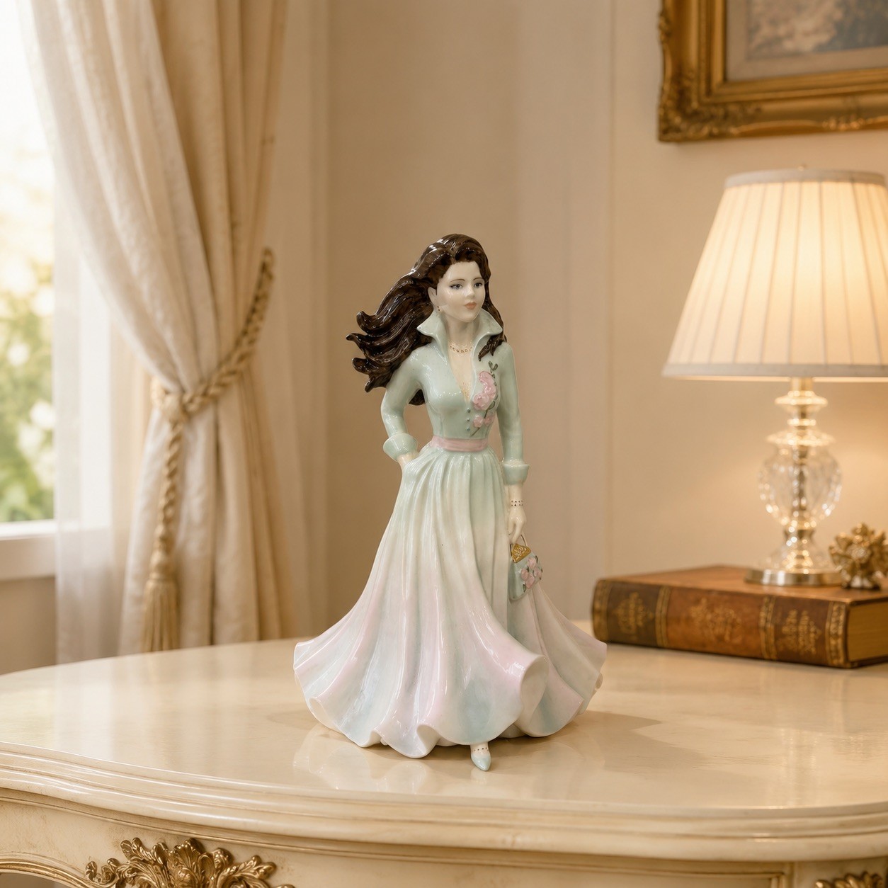 Vintage Coalport Sarah Figurine, Ladiesof Fashion Bone China, Jack GlynnEngland Vintage Coalport Sarah Figurine, Ladiesof Fashion Bone China, Jack GlynnEngland