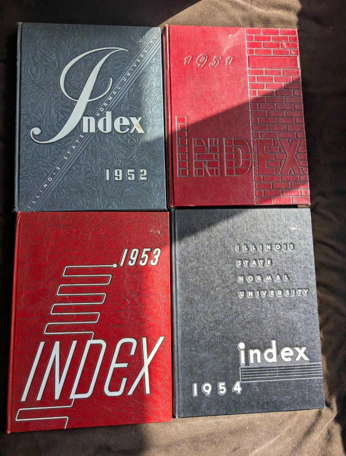 Illinois State Normal University Index Yearbooks 1951-1954 Signed Lot