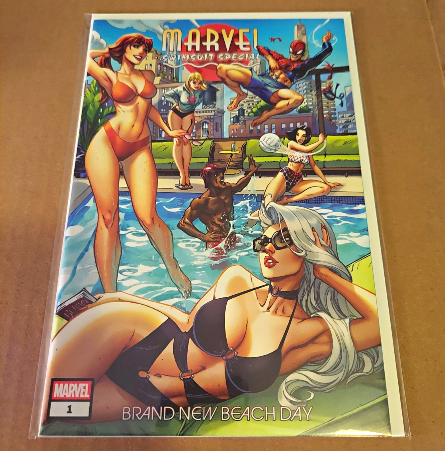 Marvel Swimsuit Special #1 (2026) J. Scott Campbell Variant Wraparound Cover