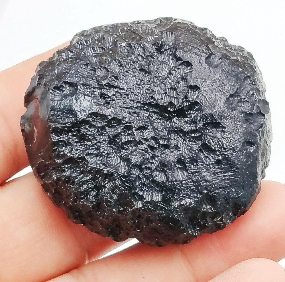 79.5g Rare Anda Skin Indochinite Tektite Impact Glass Meteorite Specimen Etched
