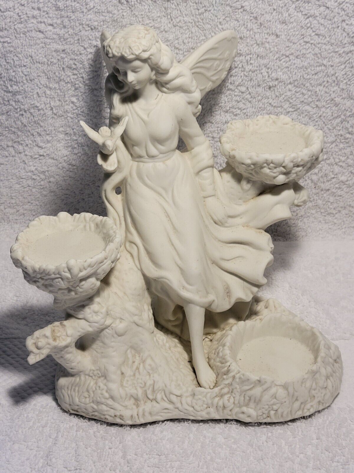 PartyLite P7298 Ariana\'s Garden Fairy Statue Tea Light Candle Holder Figurine