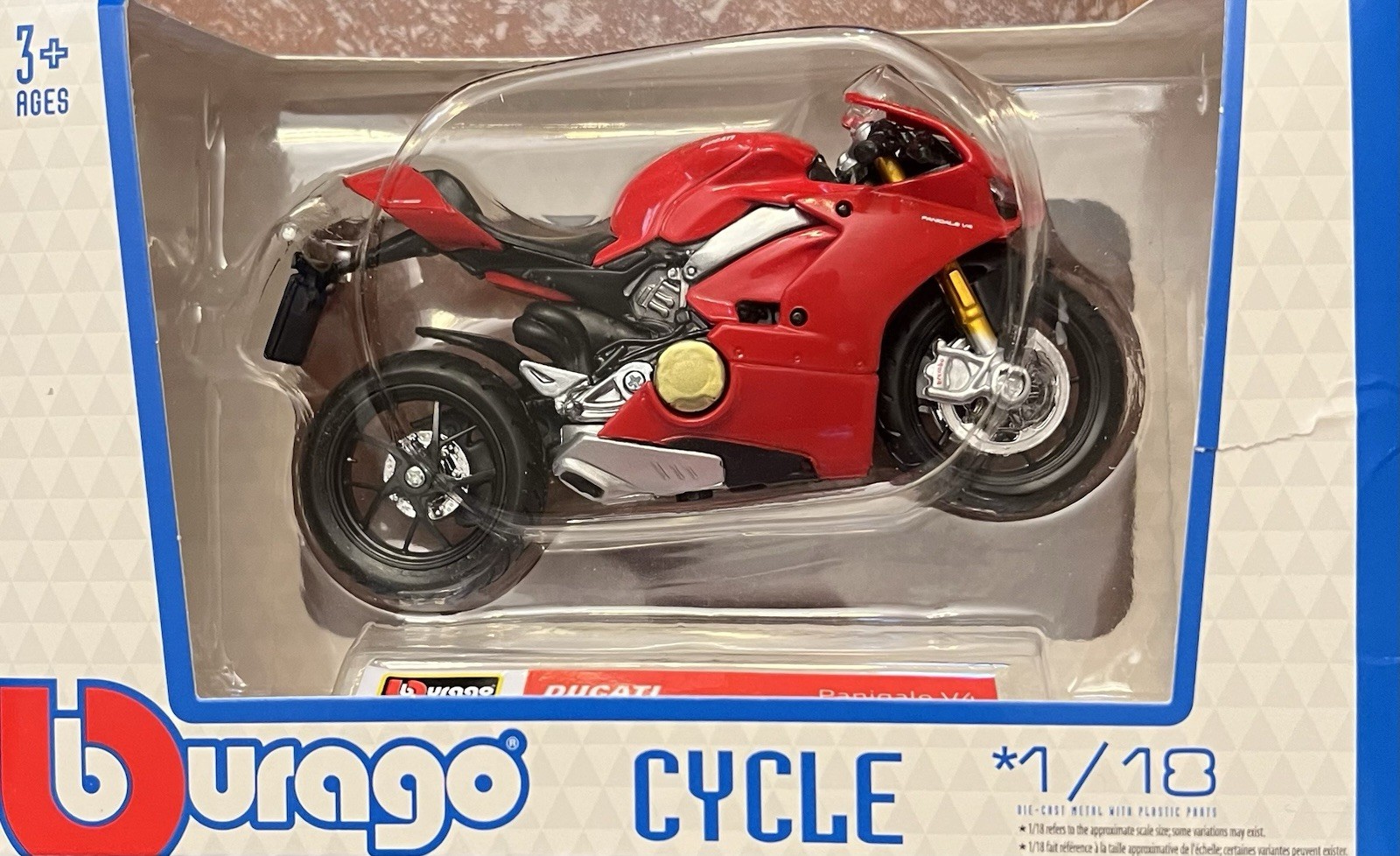 Bburago 1:18 DUCATI Panidale v4 MOTORCYCLE Bike Collection Model Toy Gift Bburago 1:18 DUCATI Panidale v4 MOTORCYCLE Bike Collection Model Toy Gift