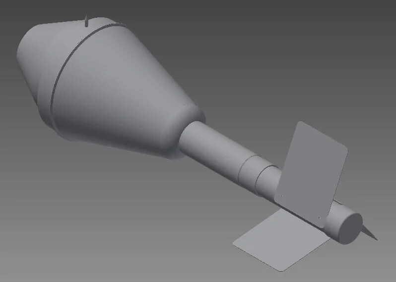 WW2 German panzerfaust 60 warhead Prop/replica WW2 German panzerfaust 60 warhead Prop/replica
