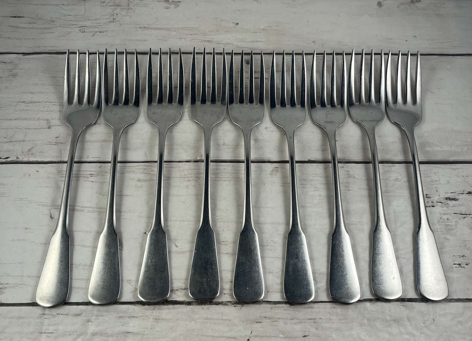 Oneida USA Colonial Boston Minute Man Flatware Salad Fork Set Of 9