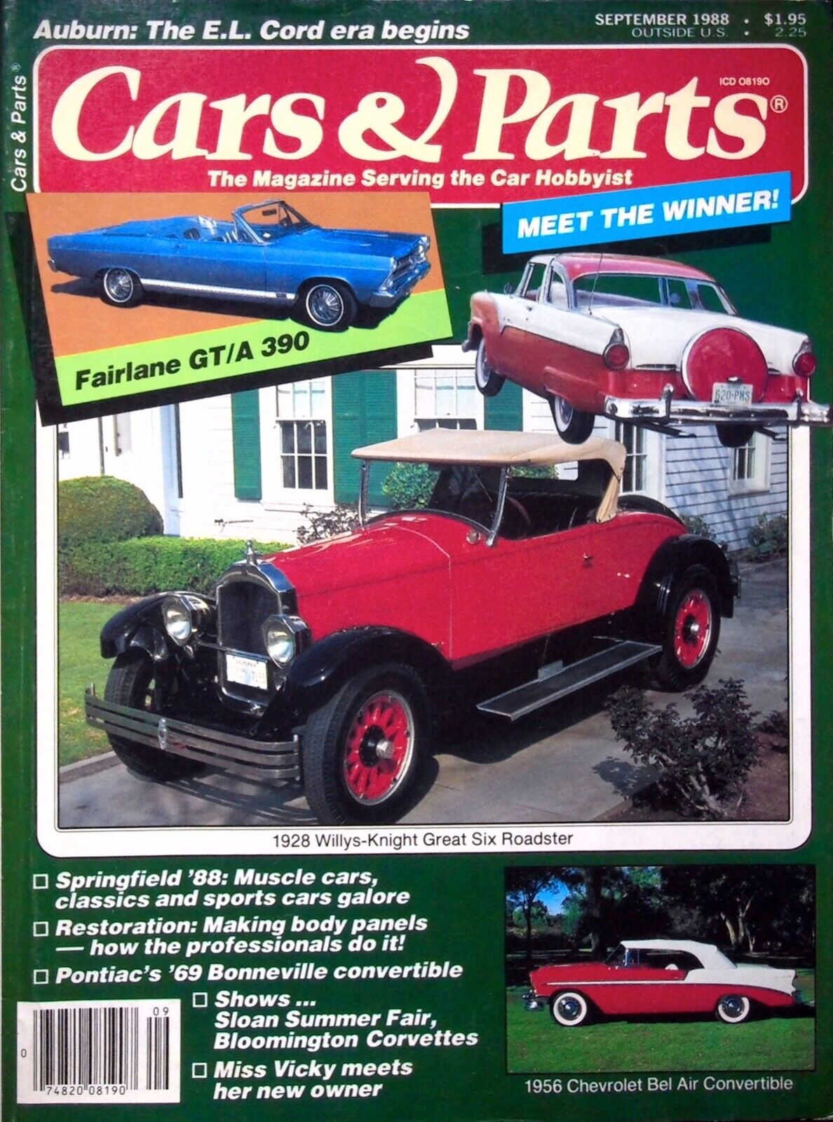 1928 WILLYS-KNIGHT GREAT SIX ROADSTER - CARS & PARTS MAGAZINE, SEPTEMBER 1988