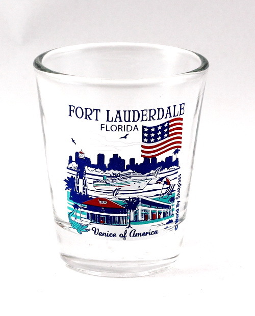 FORT LAUDERDALE FLORIDA GREAT AMERICAN CITIES COLLECTION SHOT GLASS SHOTGLASS 