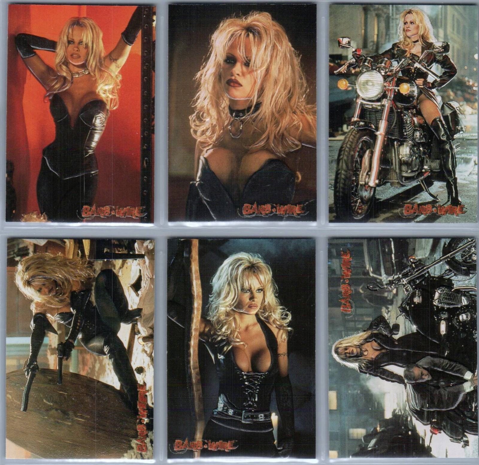 Barb Wire - 12 card Embossed Subset - with 1 error card not embossed [Topps]