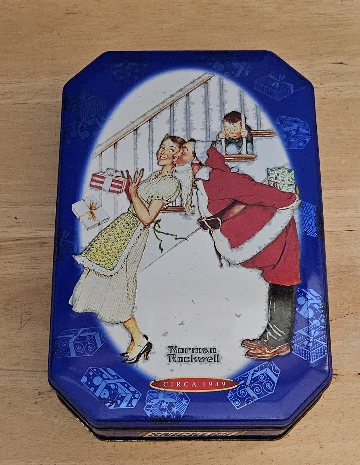 2001 Snickers Circa 1949 Norman Rockwell Tin Container