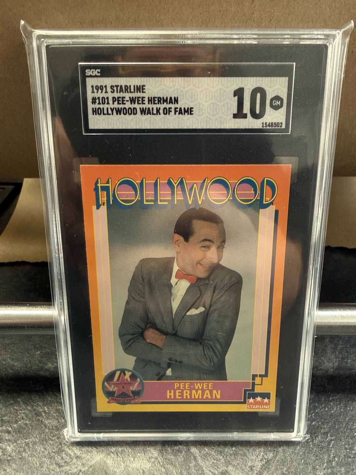1991 Starline Walk of Fame #101 Pee Wee Herman SGC 10  card Paul Reubens