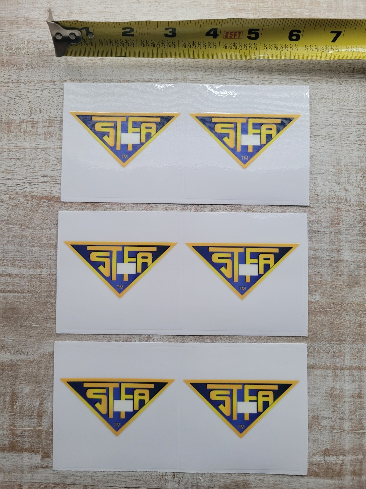6 PIECE LOT  - NJ STATE POLICE SUPPORTER - Outside Placement UV Vinyl
