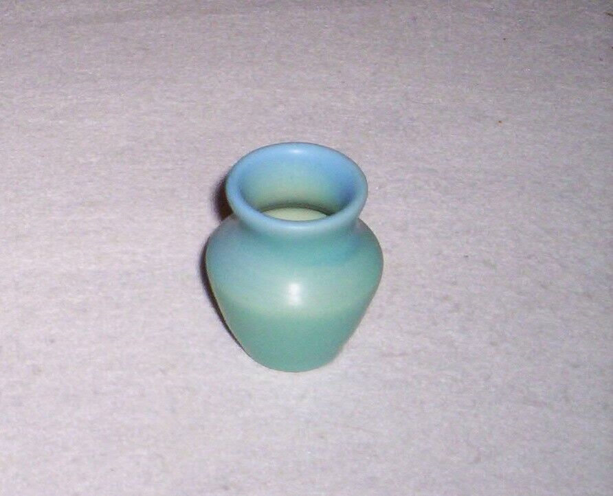 Van Briggle Pottery Miniature  Vase Turquoise