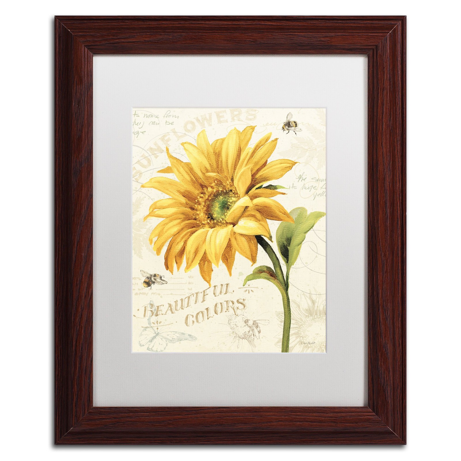 Trademark Fine Art Under The Sun II Lisa Audit White Matted Wood Frame 11x14 Trademark Fine Art Under The Sun II Lisa Audit White Matted Wood Frame 11x14
