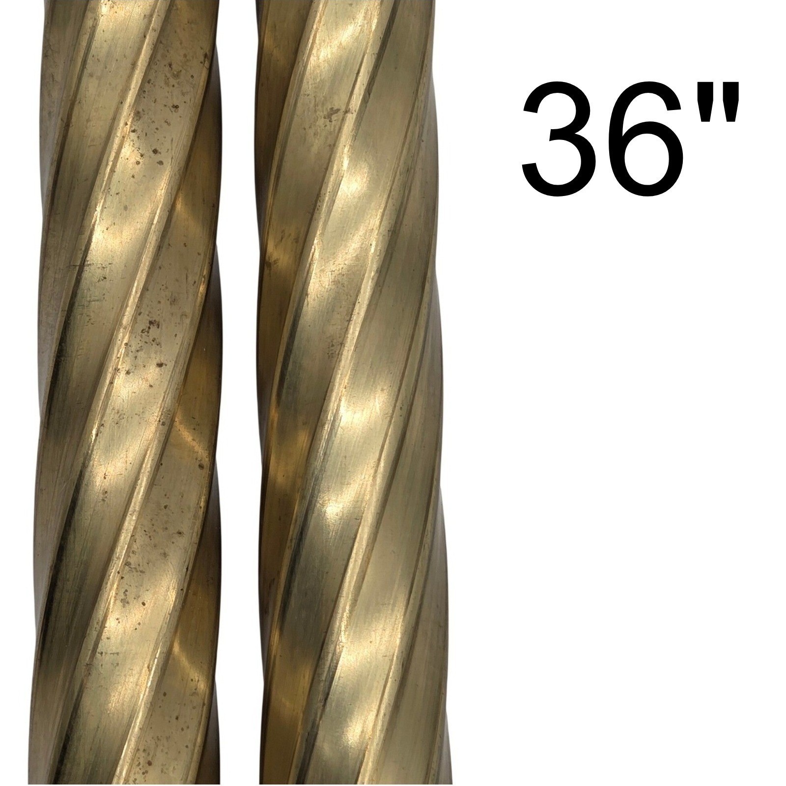 Octagon Twist Brass Tubing Pipe Pole Sleeve 36