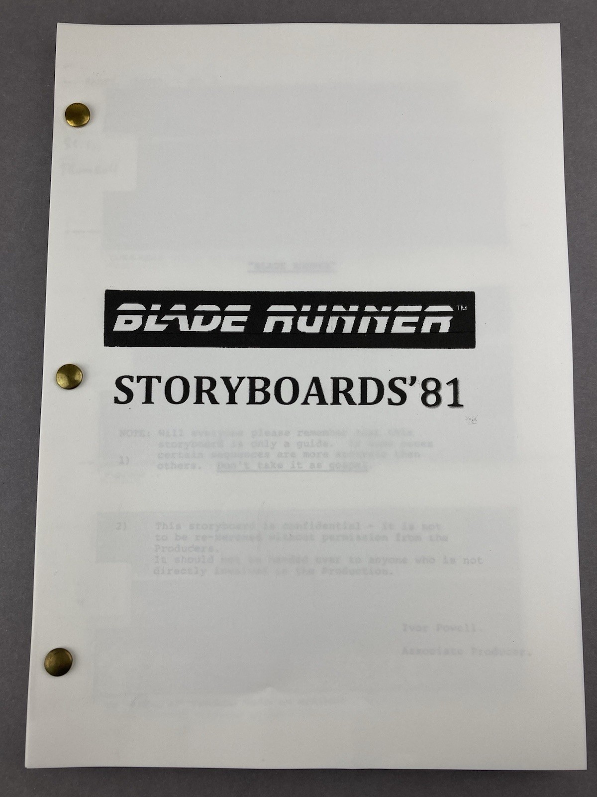 Blade Runner Storyboards ( Movie / Movie )