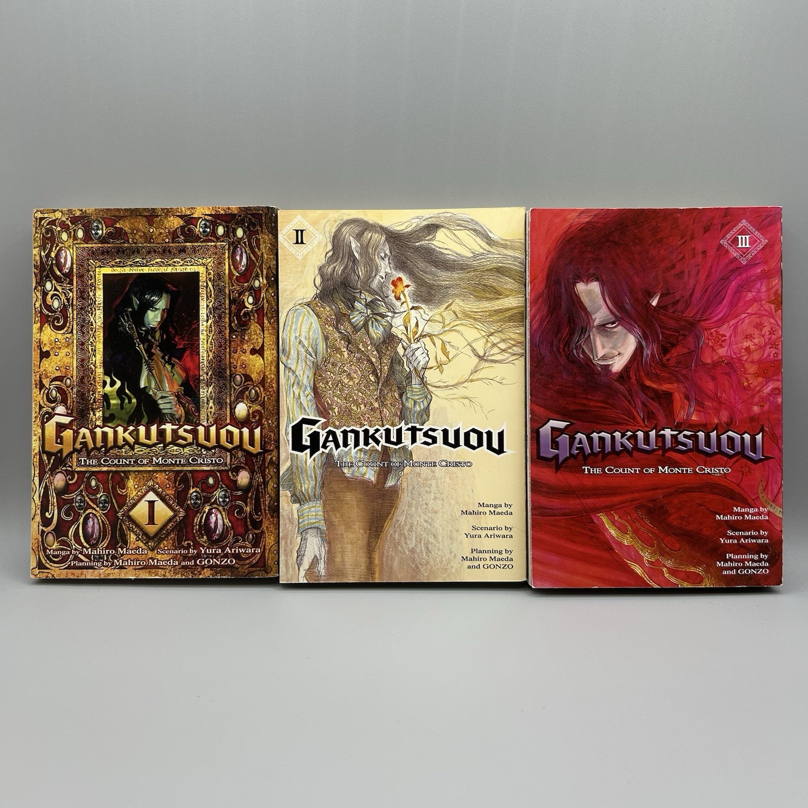 Gankutsuou: The Count of Monte Cristo Volumes 1-3 Manga Set English Del Rey