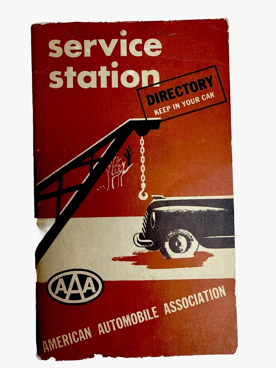 1946 AAA OFFICIAL DIRECTORY OF SERVICE STATIONS   AUTO- LITE Spark Plugs Am