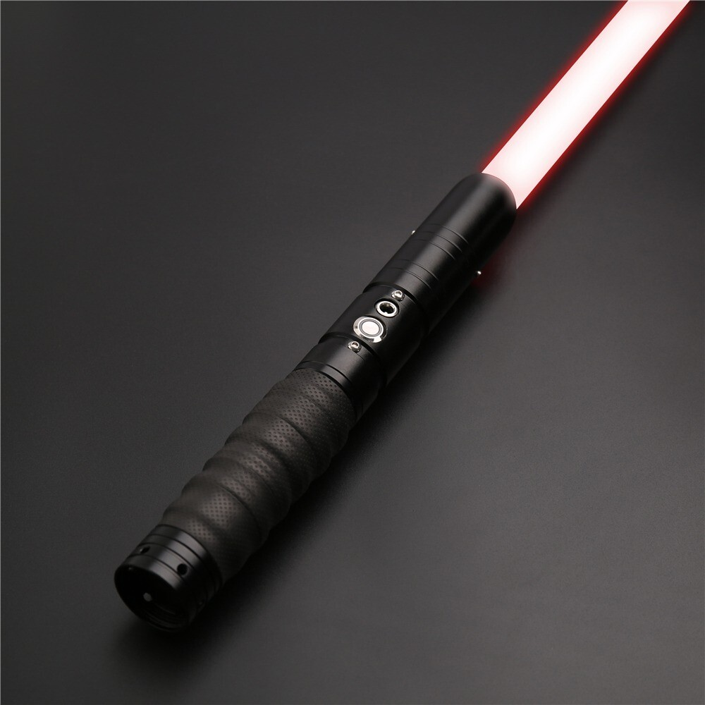Lightsaber FX Battle Ready Dueling Saber Black Handle - 12 Colors - Smooth Swing