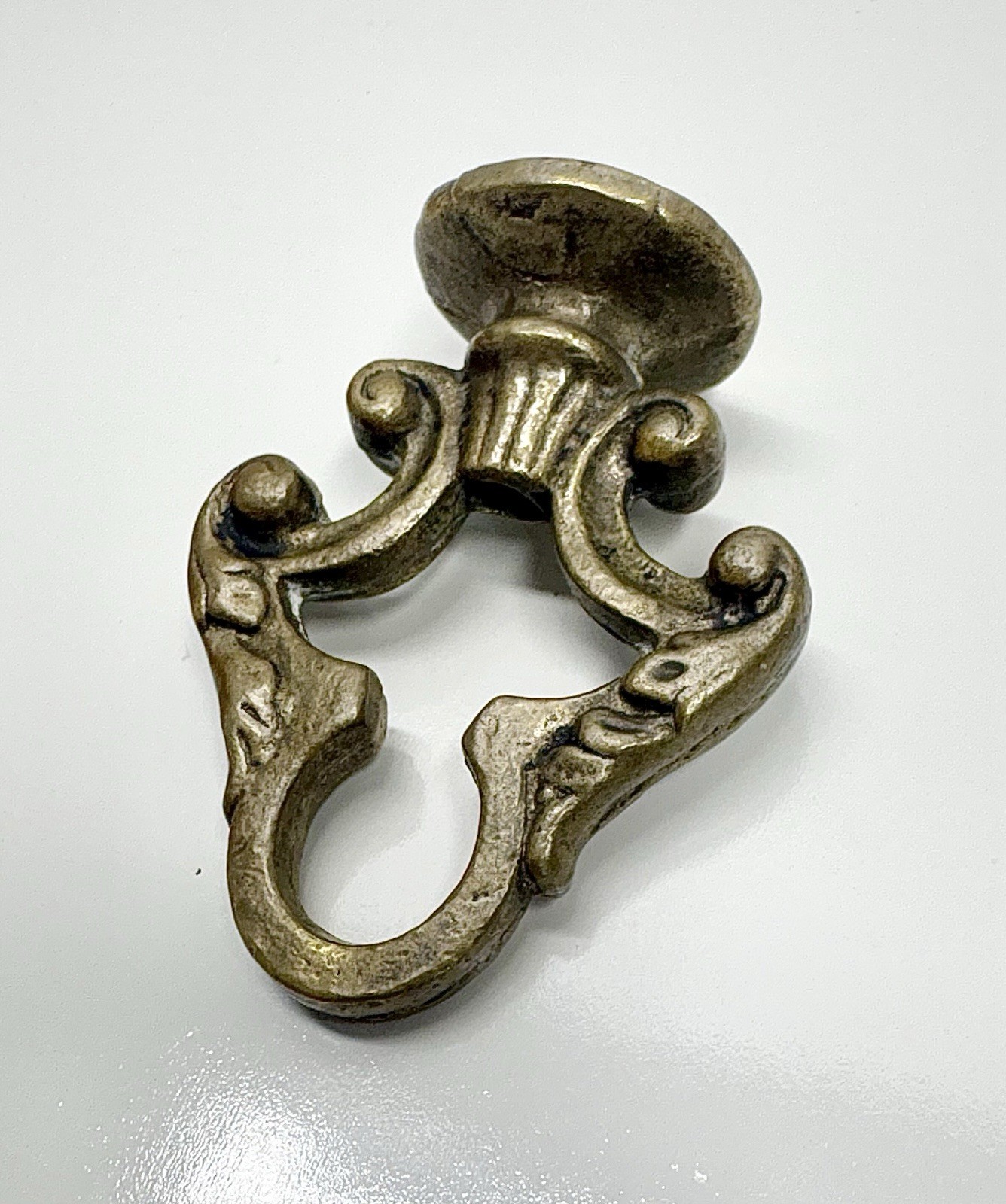 Antique Original 1920s 30s Brass Victorian Nouveau Chandelier Finial 1/2” Thread