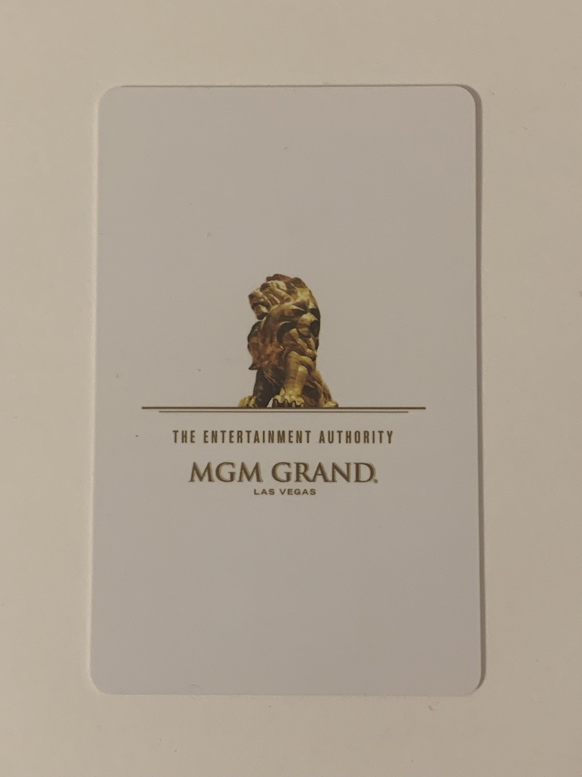 MGM Grand Resort Hotel Casino Las Vegas Room Key Card.  MGM Resorts. 