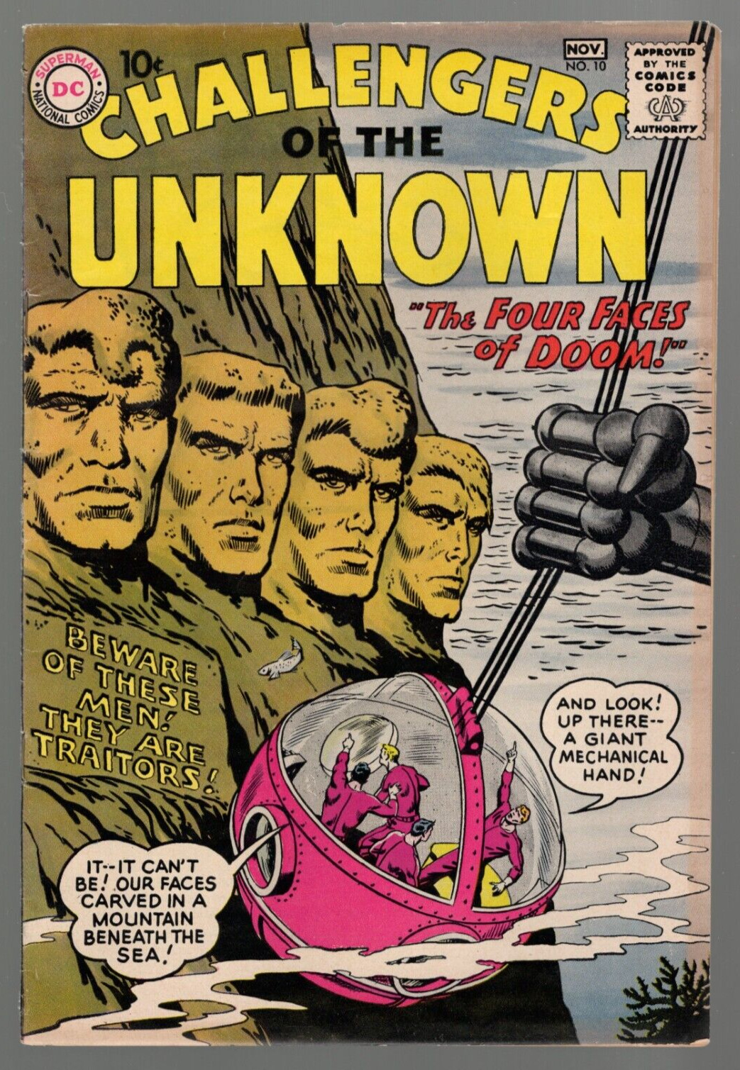 Challengers of the Unknown #10 DC 1959 FN 6.0