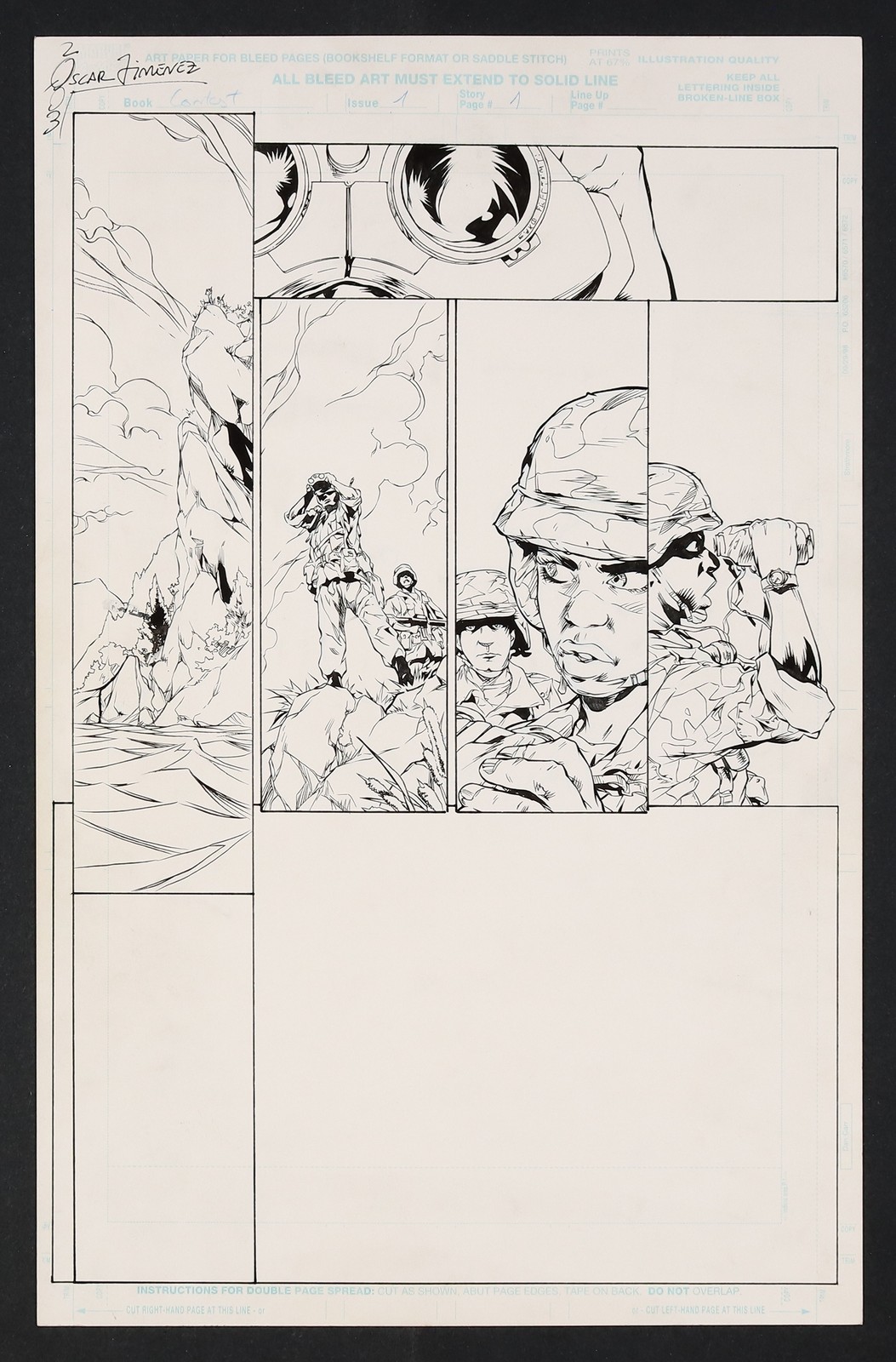Original Art from Contest of Champions II #1 (1999) Page 1 Jimenez/Alpuente