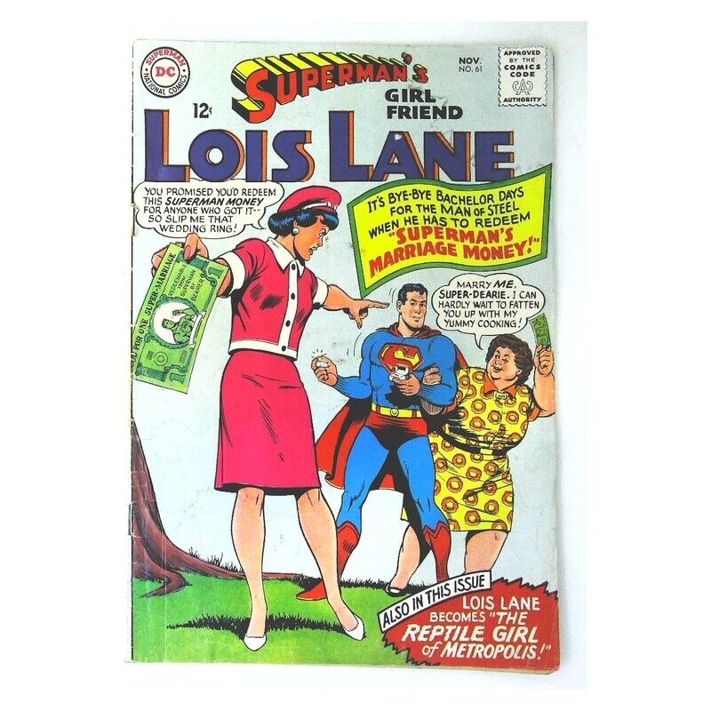 Superman\'s Girl Friend Lois Lane #61 in Fine minus condition. DC comics [d^