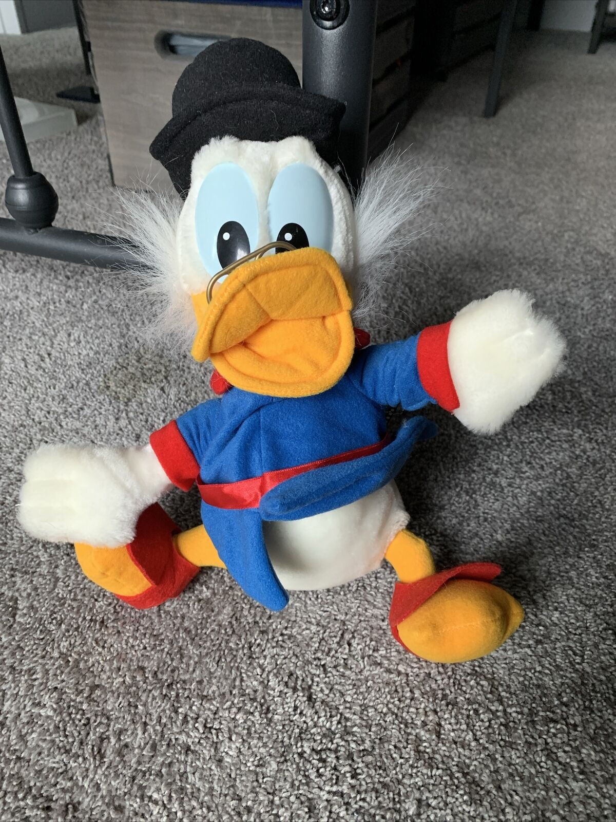 Early 90’s Vintage Disney Scrooge McDuck Plush 12” Has Tag On It