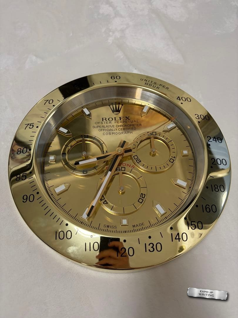Rare New Rolex Daytona Gold Gold Dial Desk Clock Not For Sale Rare New Rolex Daytona Gold Gold Dial Desk Clock Not For Sale