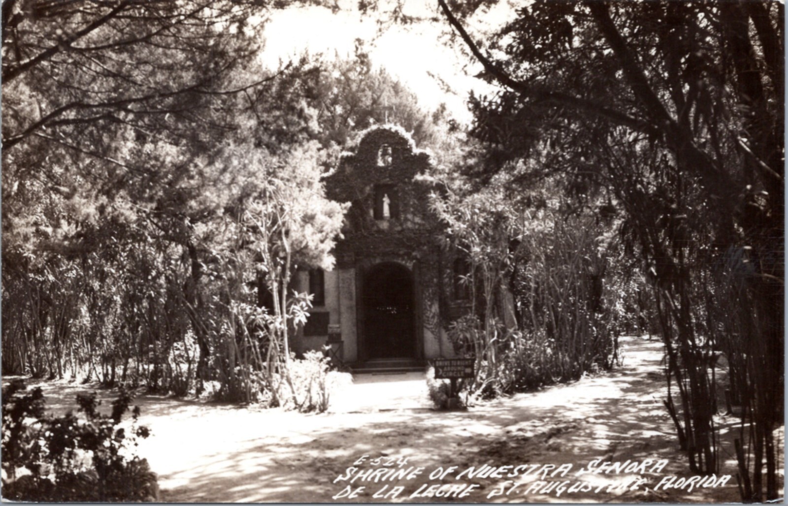 RPPC Shrine of Nuestra Senora de La Leche, St. Augustine, Florida