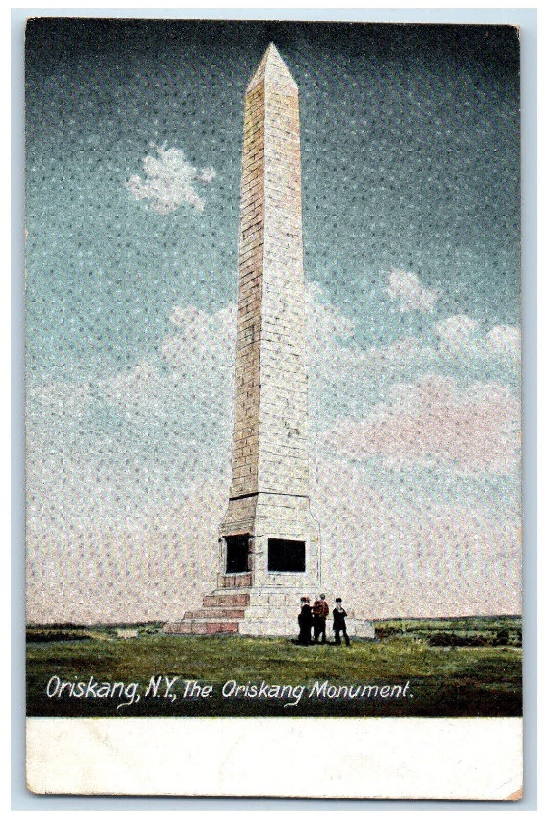 c1905 The Oriskang Monument, Oriskang New York NY Antique Unposted Postcard