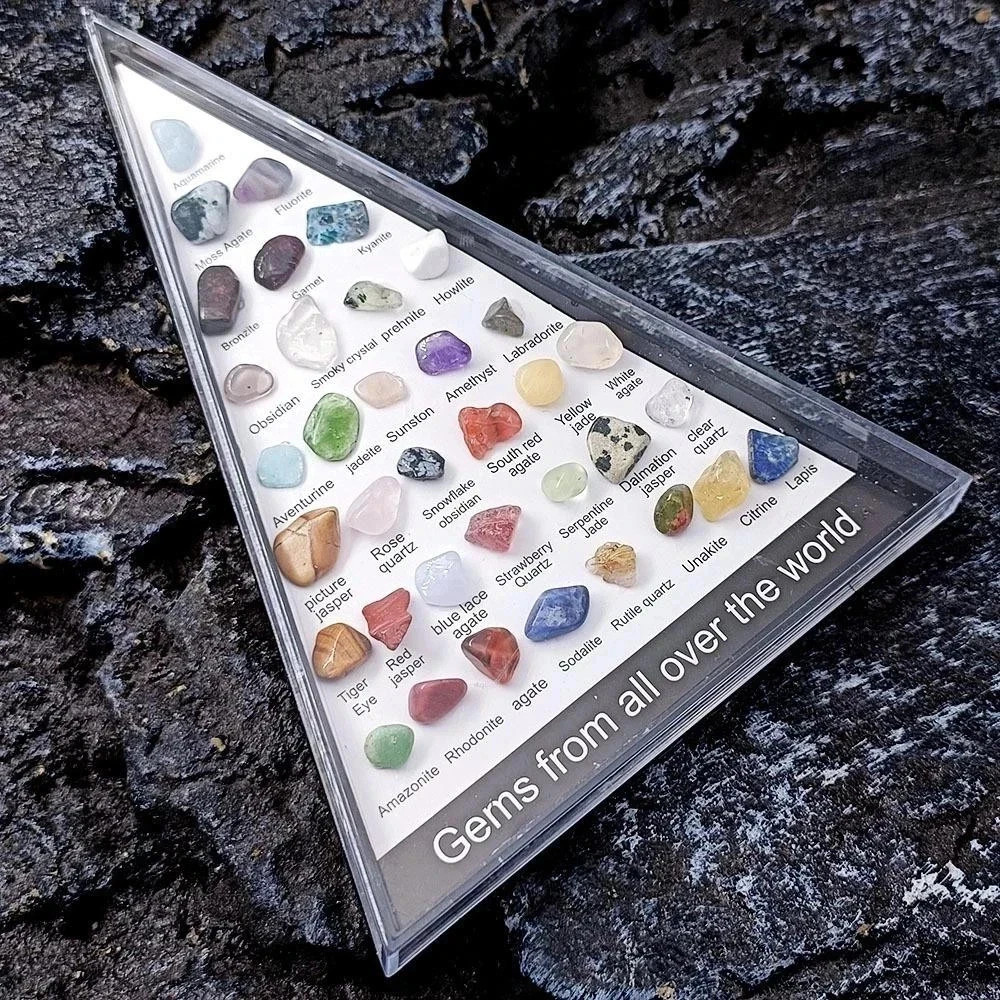 36pcs Healing Crystals & Stones Set Chakra Quartz Gemstones Meditation Decor