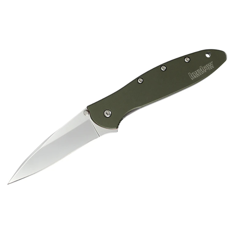 Kershaw Leek 1660OL Olive Green Pocket Knife EDC SpeedSafe Assisted Opening USA 