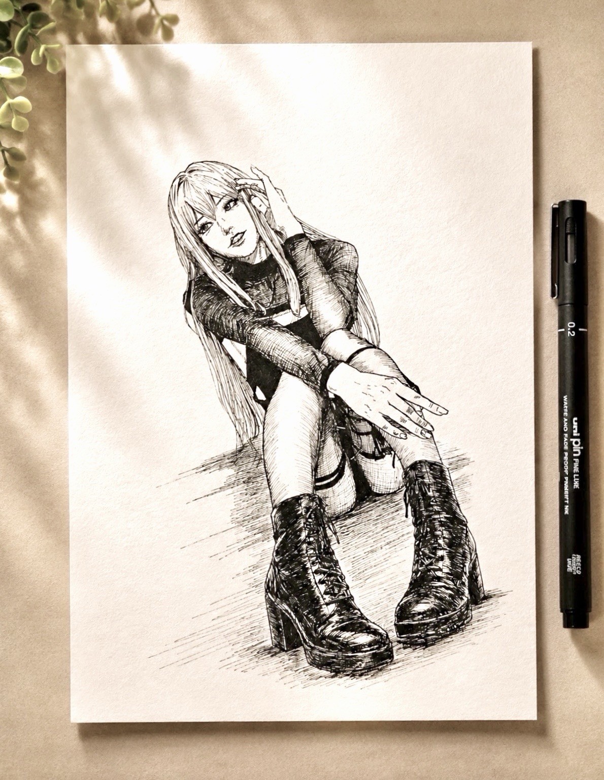 X-Men: Magik - 5x7 Original Art by Peruvian Artist Syn Facy w/COA - NOT a Print