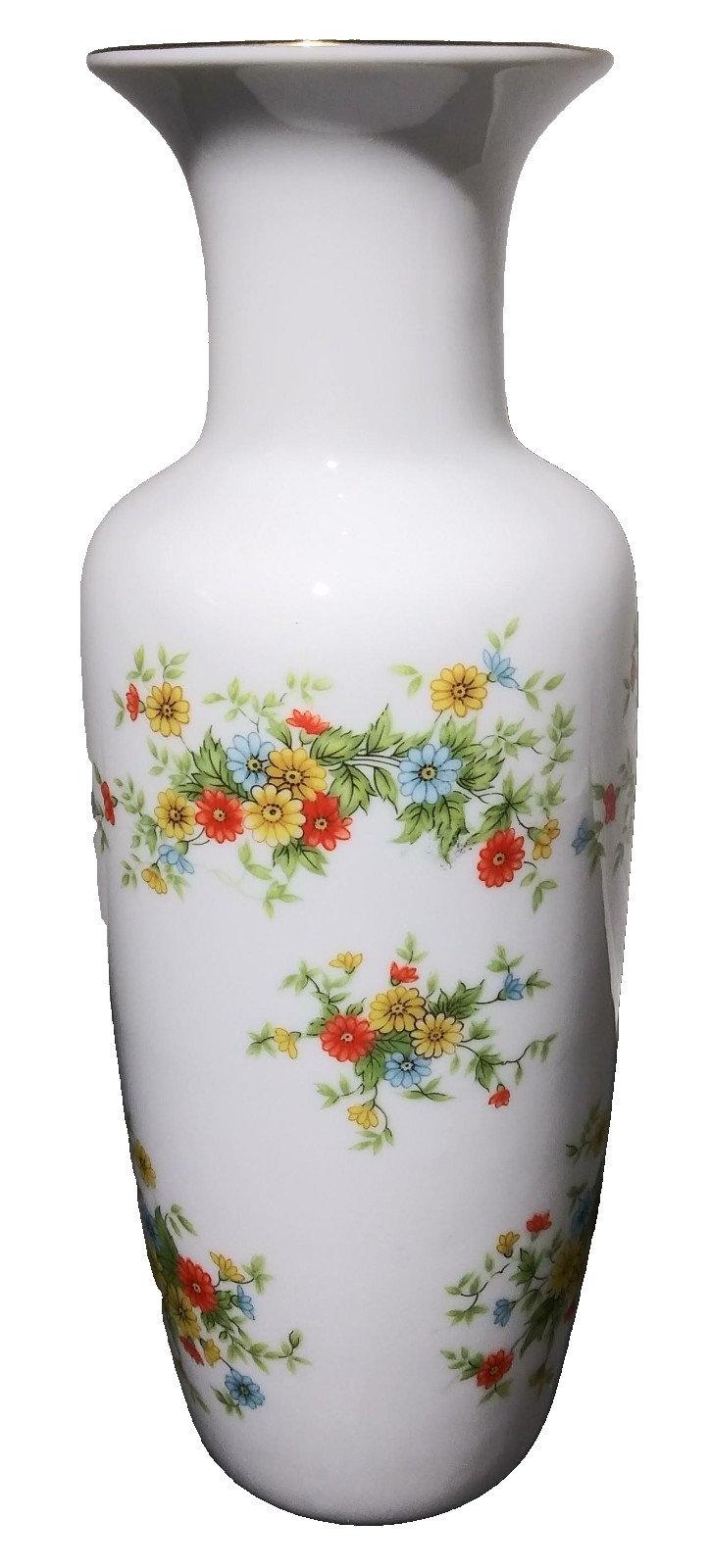 Vintage Made in Japan Lefton Porcelain White Flower Vase 8 1/2” Floral Design Vintage Made in Japan Lefton Porcelain White Flower Vase 8 1/2” Floral Design