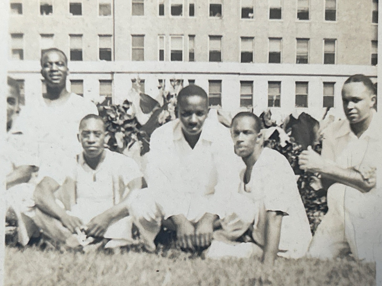Aug 1937 African American Men Group Portrait Black Americana Photo