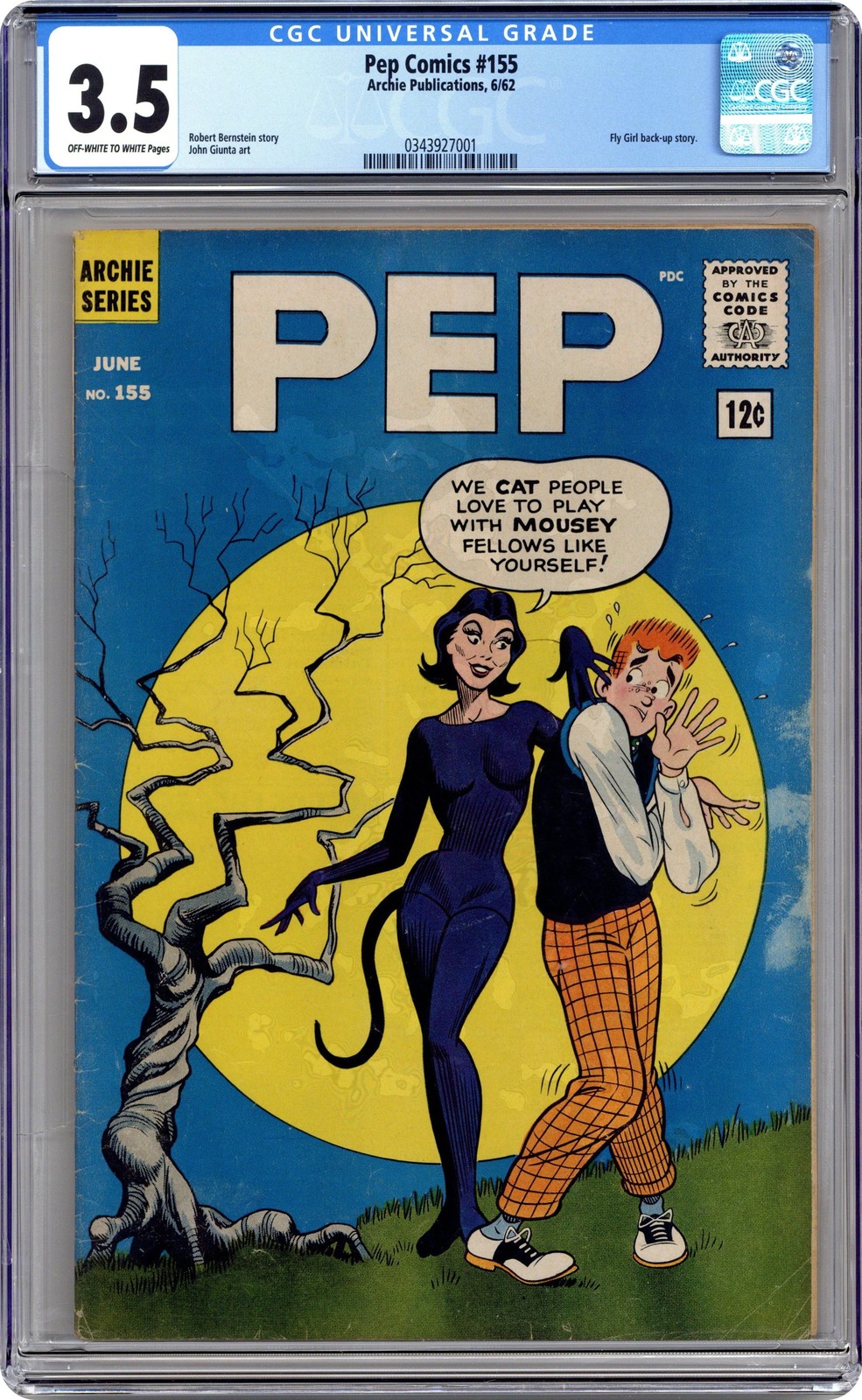 Pep Comics #155.12C CGC 3.5 1962 0343927001