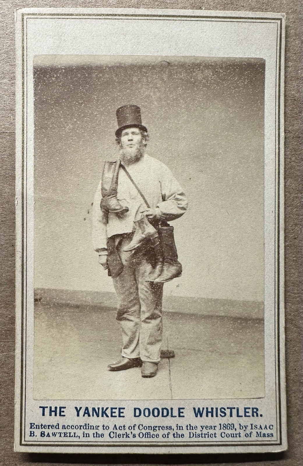 1860s CDV Boston Street Peddler - Convicted of Murder Crime Rare Unusual 1860s CDV Boston Street Peddler - Convicted of Murder Crime Rare Unusual