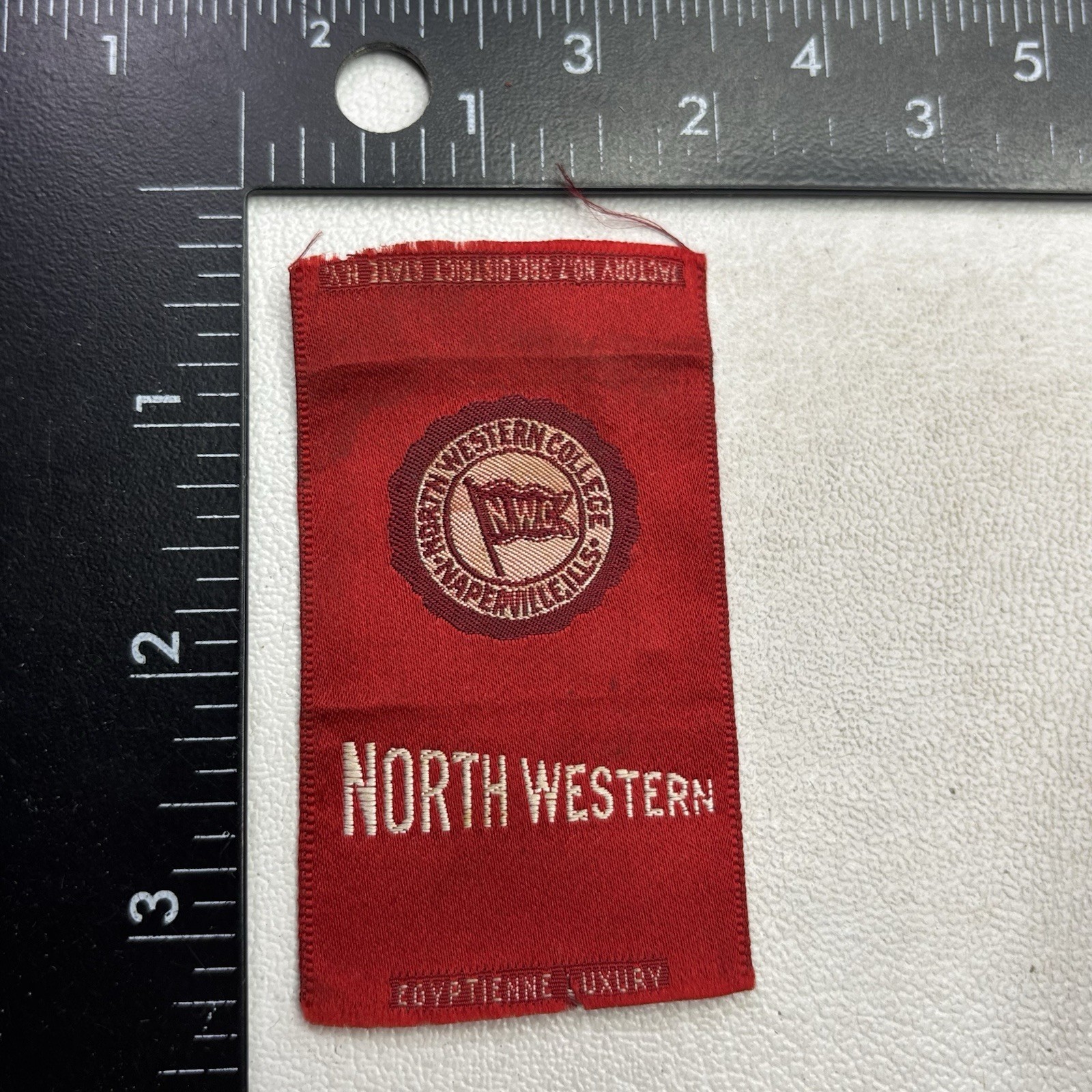 Vtg c 1910s NORTHWESTERN COLLGE Egyptienne Luxury Cigarette Silk 592T