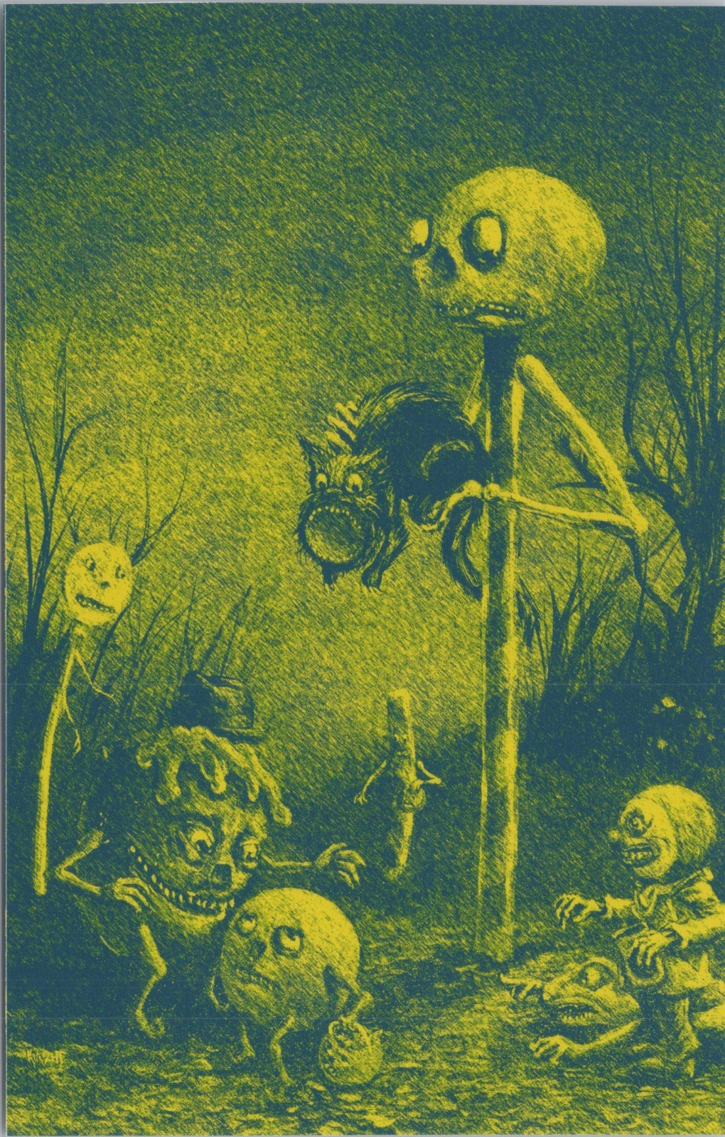 Postcard Matthew Kirscht Signed Treat Bag 2026 The Clearing Art on Back 15 of 18