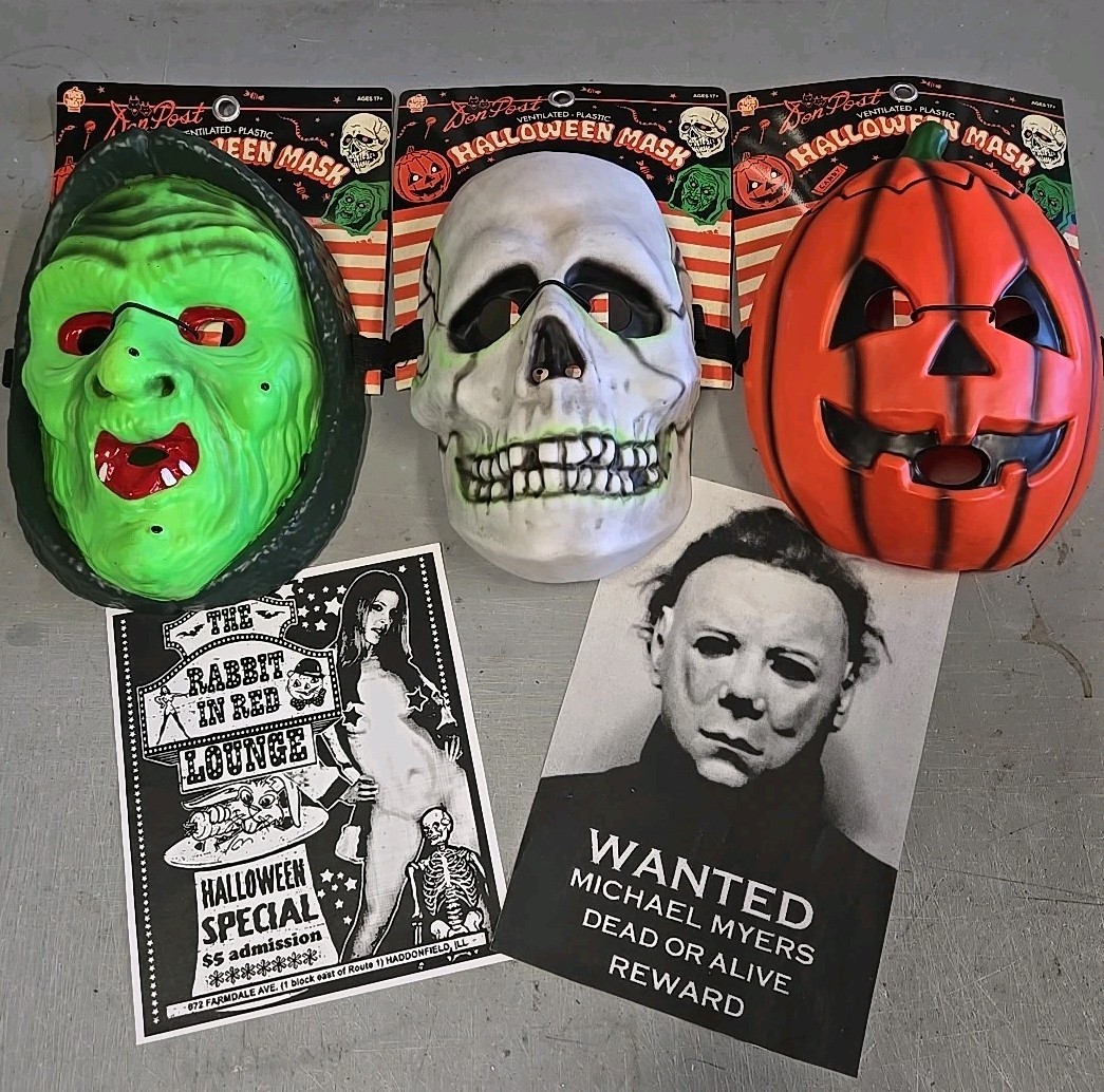 HALLOWEEN 3 SEASON OF THE WITCH MASK SET Don Post Trick Or Treat Studios Myers