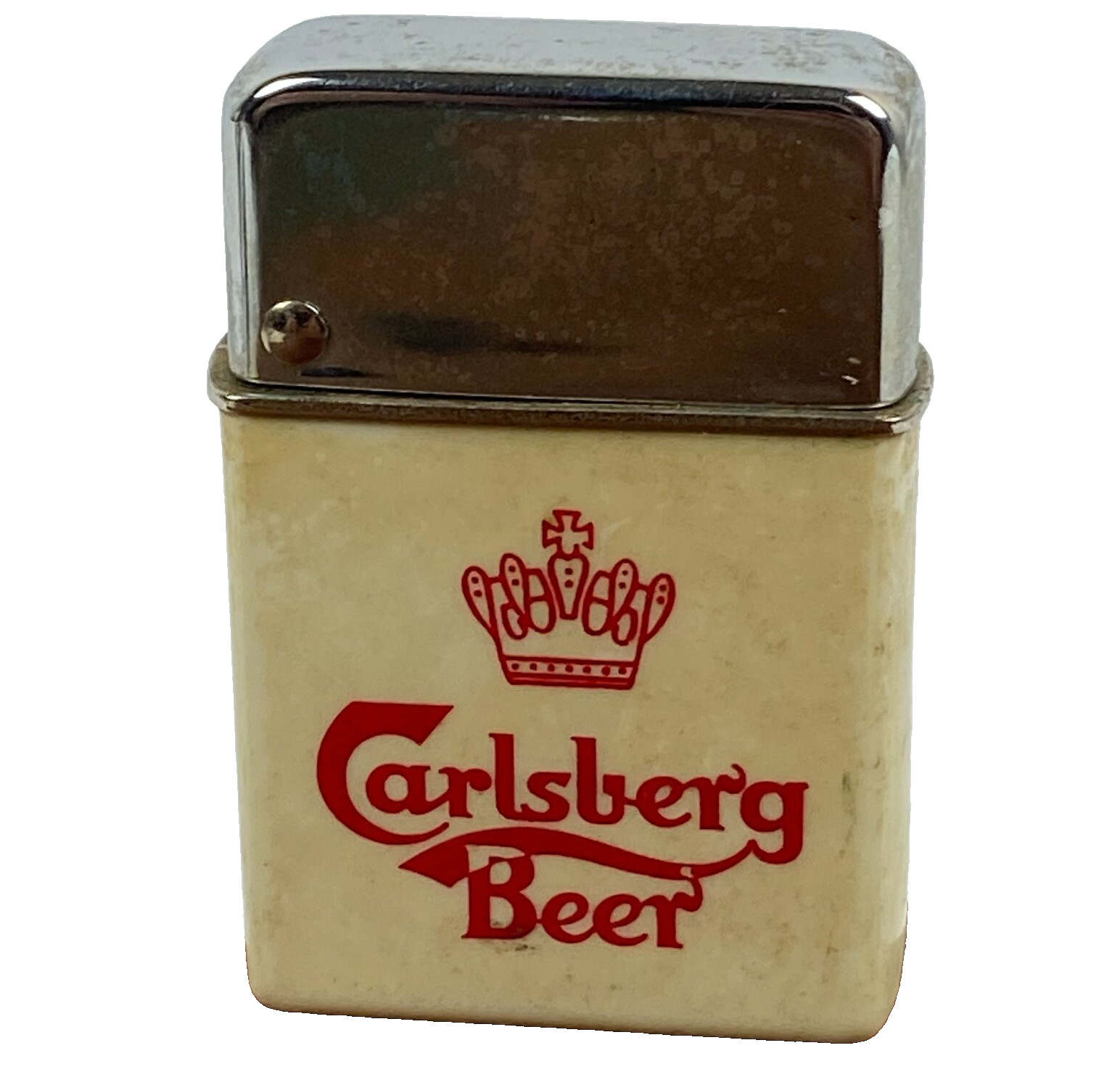 Carlsberg Beer Lighter USA Made Breweriana Promotional Bar Advertising Vintage