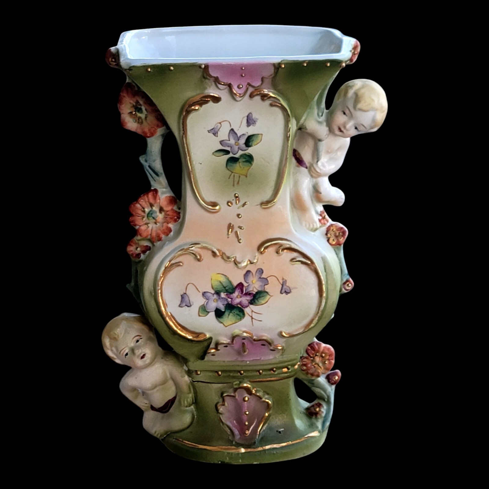 Antique Cherub Vase 8\