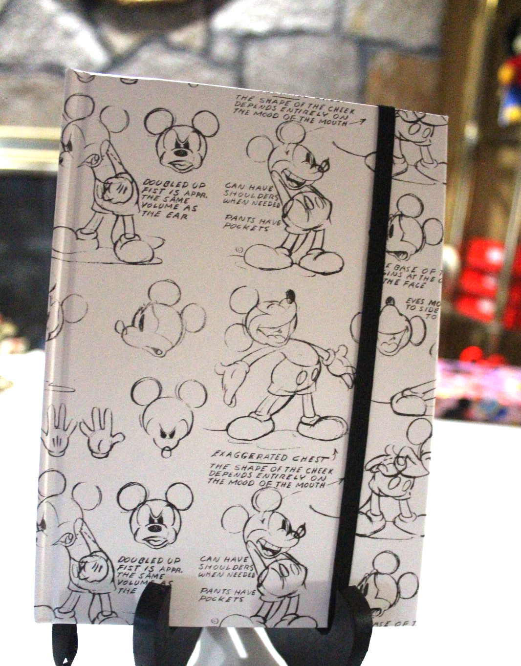 Mickey Mouse Sketches Journal New 120 Sheets Cover Black & White Sketches 7 x 5