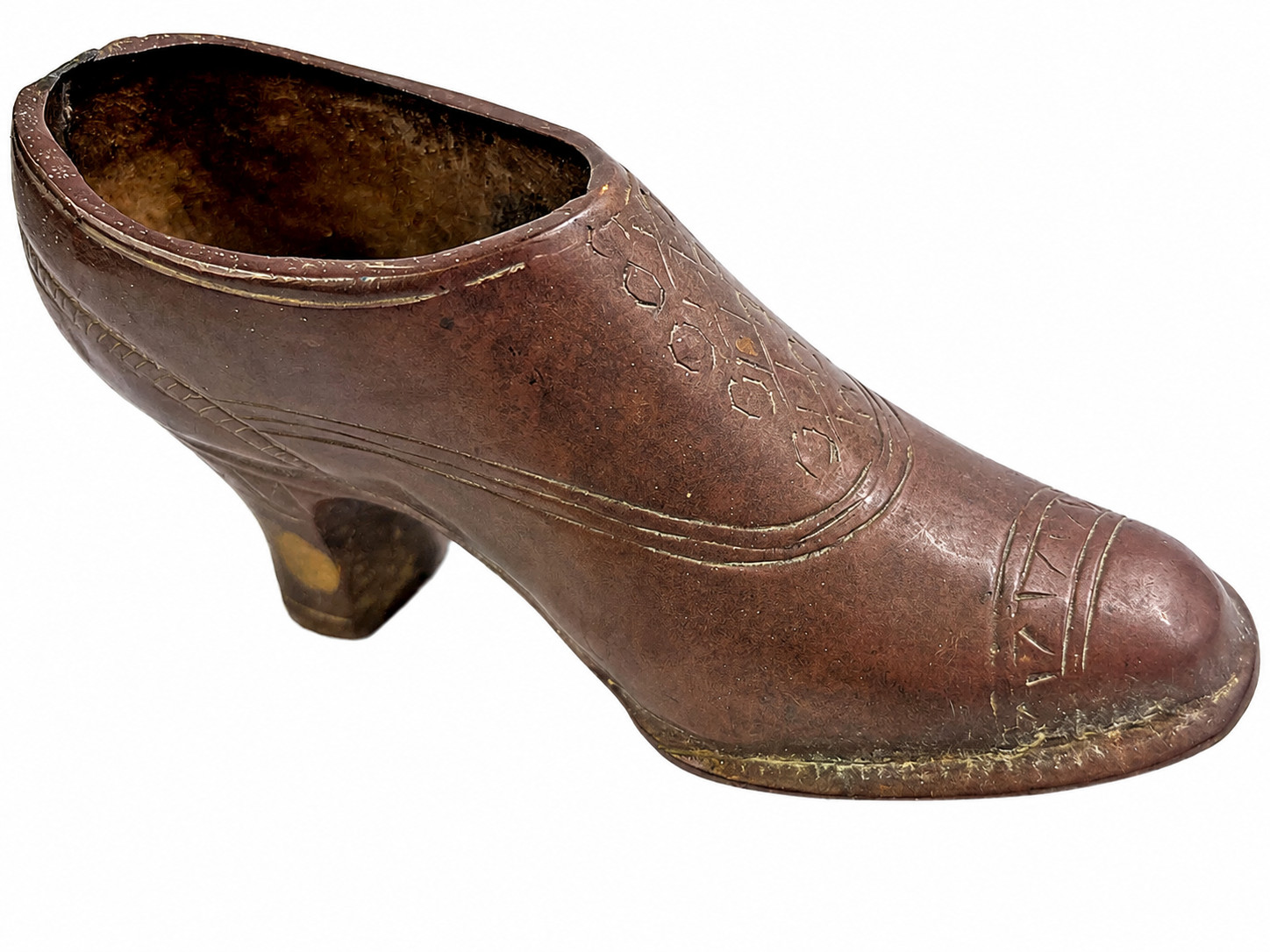 Vintage Brass High Heeled Shoe Figurine Vintage Shoe 5\ Vintage Brass High Heeled Shoe Figurine Vintage Shoe 5\
