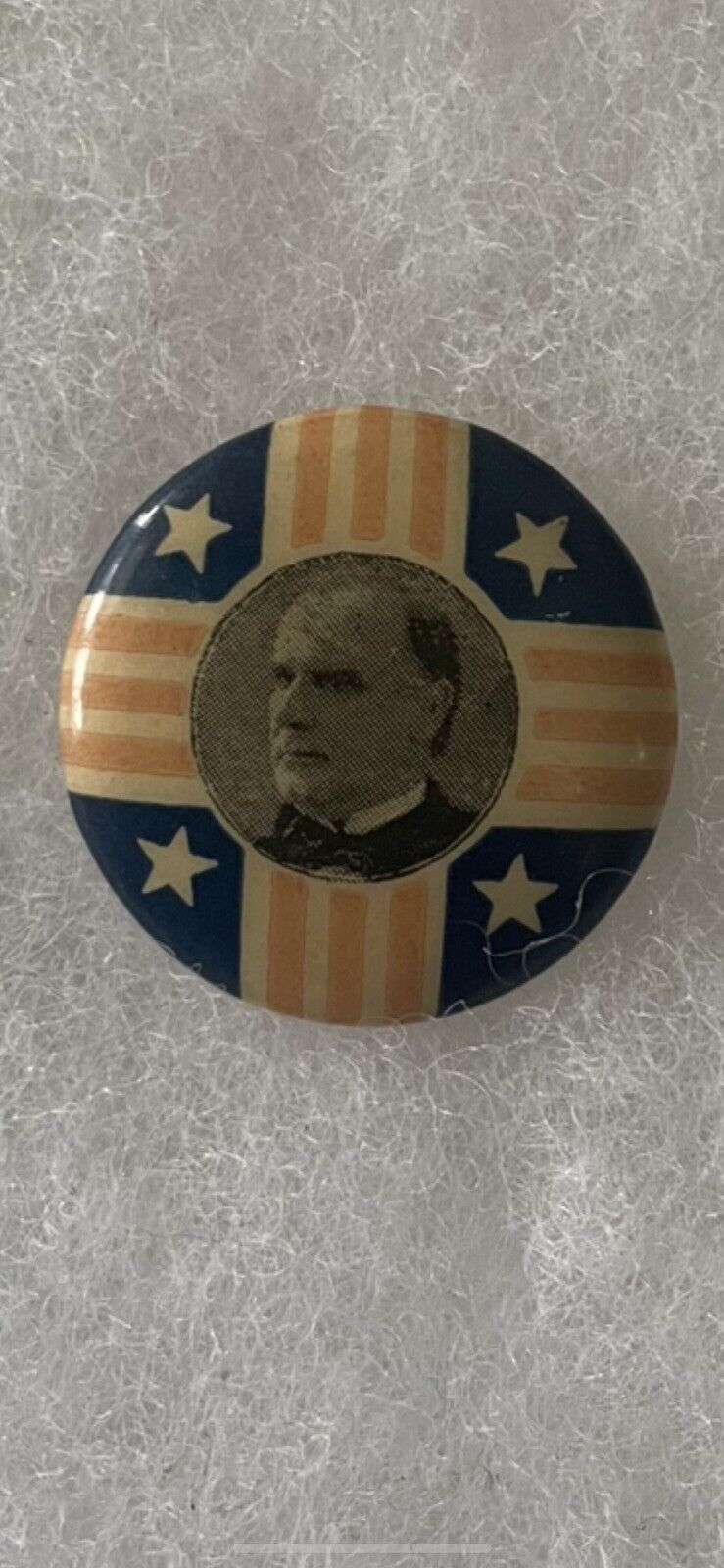 Vintage￼ 1896 William McKinley ￼presidential campaign Pinback￼￼ Button￼ 7/8