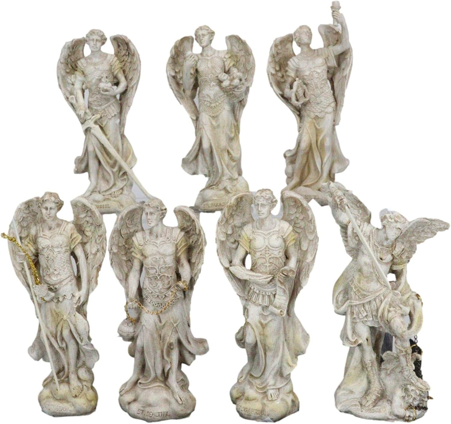 Ebros Ivory Painted Greek Orthodox Christian Church Archangel of the Angelic Cou