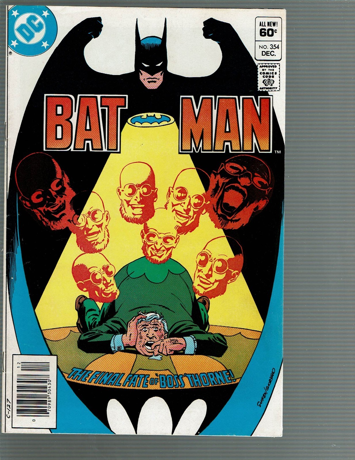Batman 354 Hugo Strange Death of Boss Thorne VF Batman 354 Hugo Strange Death of Boss Thorne VF