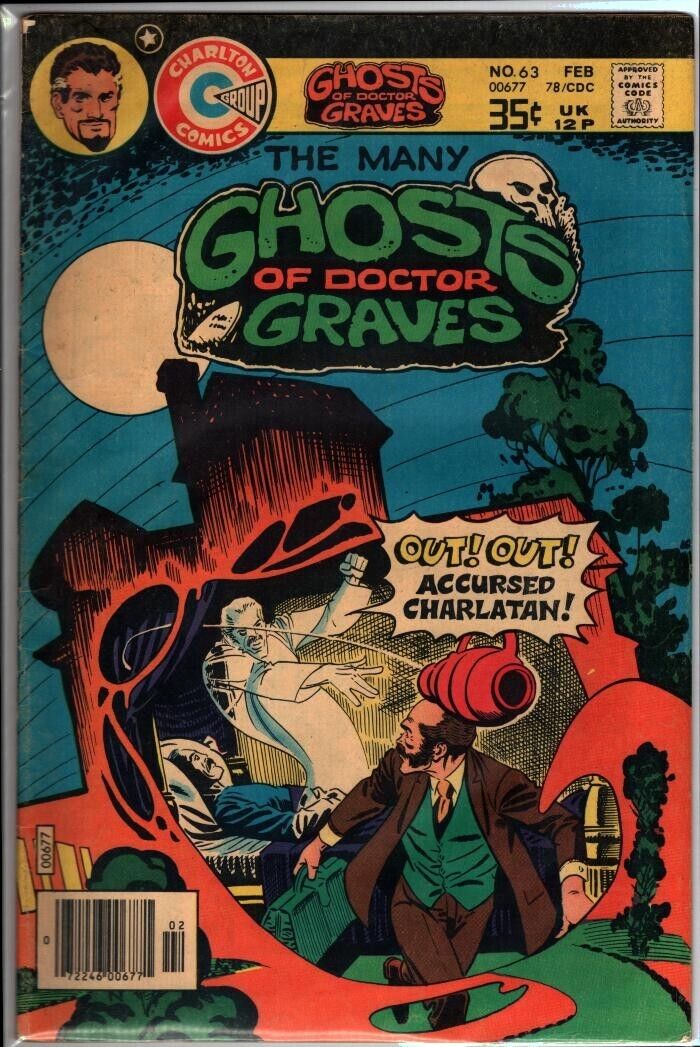 39698: Charlton MANY GHOSTS OF DR. GRAVES #63 Fine Grade