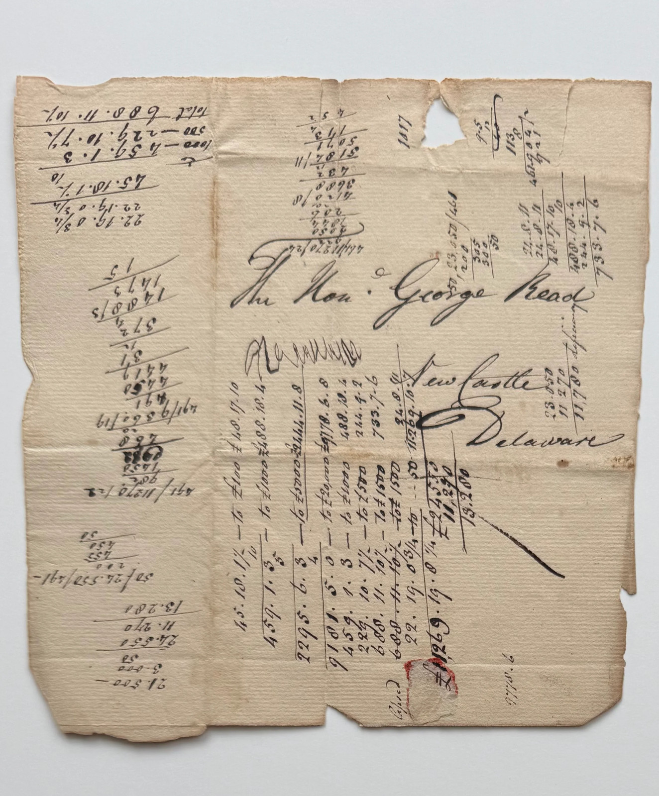 1805-1820 Financial Accounting Manuscript Addressed to \